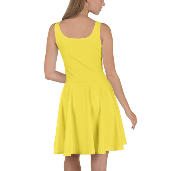 🌼 Robe Patineuse Jaune – Éclat & Élégance par VAED CLOTHES – Image 3
