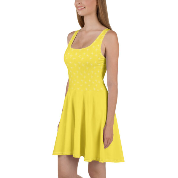 🌼 Robe Patineuse Jaune – Éclat & Élégance par VAED CLOTHES – Image 4