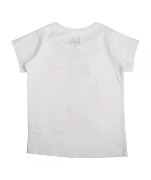 T-shirt blanc manches courtes Fille Barbie – Confort et style pour les petites fashionistas – Image 2