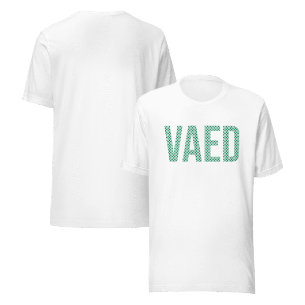 T-shirt Homme VAED CLOTHES – L’Attitude en Blanc – Image 3